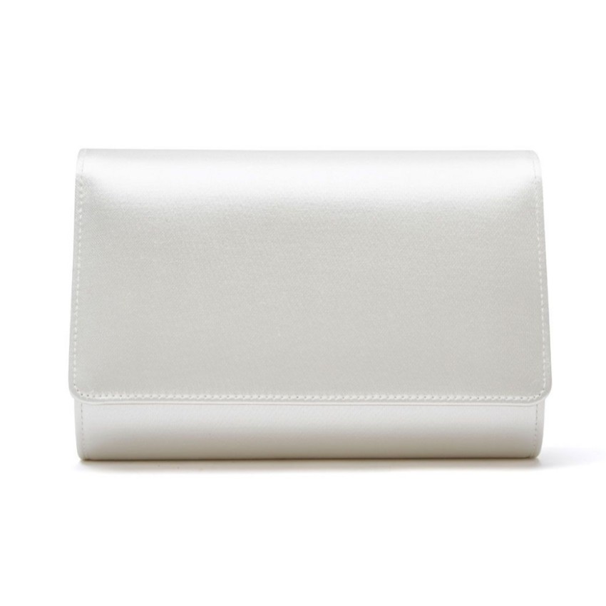 Photograph: Rainbow Club Dafnee Dyeable Ivory Satin Wedding Clutch Bag