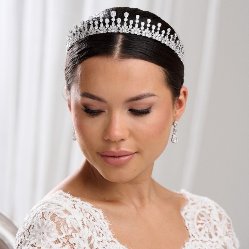 Fotograf: Sandringham Klassische Tränenkrone aus Kristall