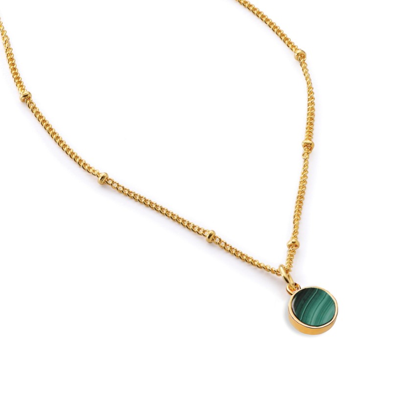 Photograph: Sarah Alexander Kaori Malachite Round Charm Pendant