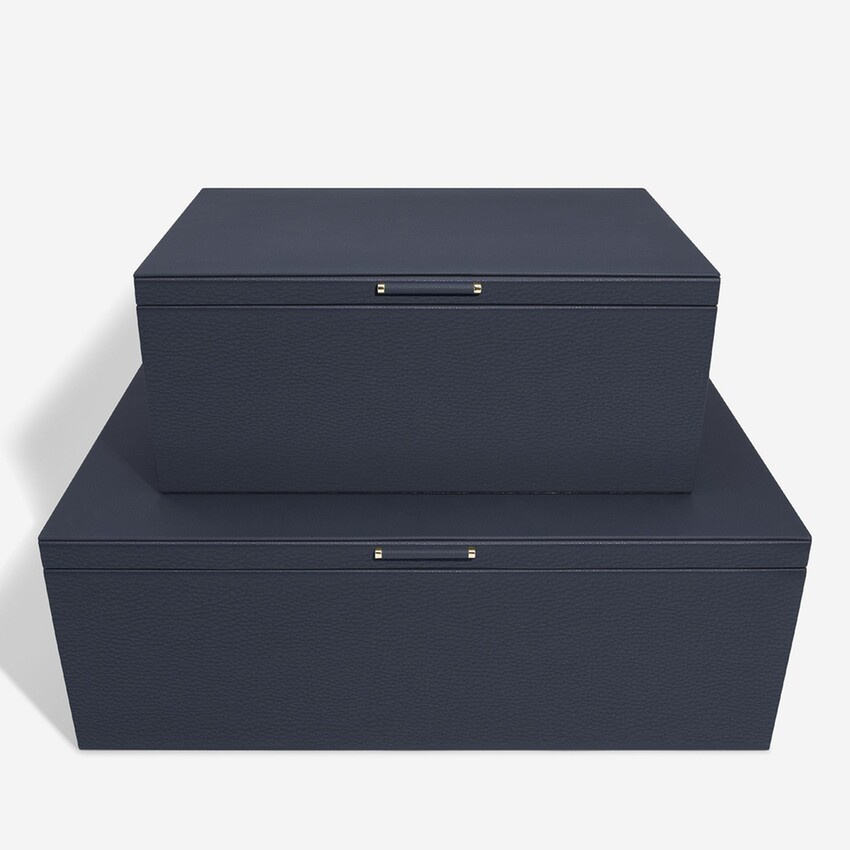 Photograph: Stackers Coffret de rangement bleu marine