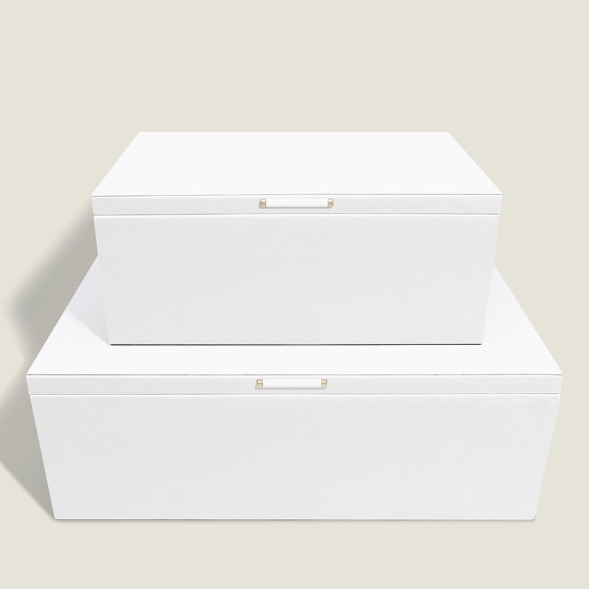 Fotografía: Stackers Juego de cajas de almacenamiento «White Pebble»