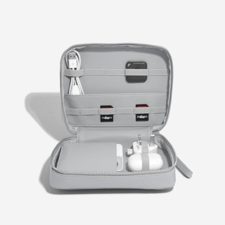 Photograph: Stackers Pebble Gray Cable Tidy Organizer Bag