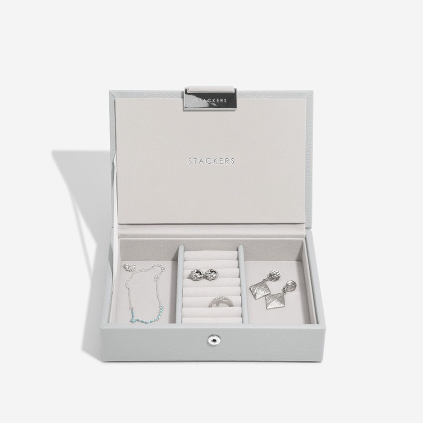 Zdjęcie: Stackers Szare pudełko na biżuterię w stylu „Pebble Grey”