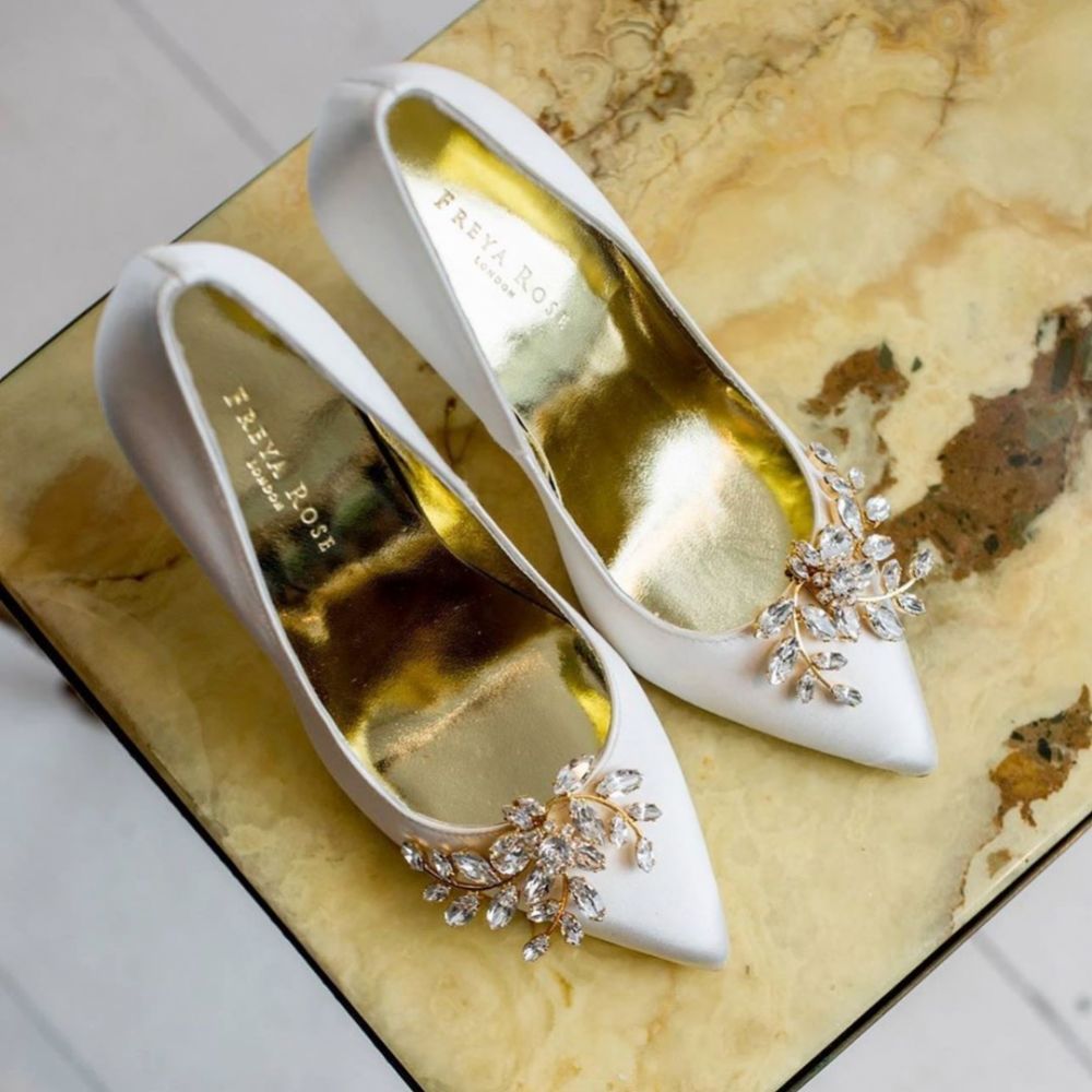 Swarovski Crystal Embellished Wedding Shoe Clips