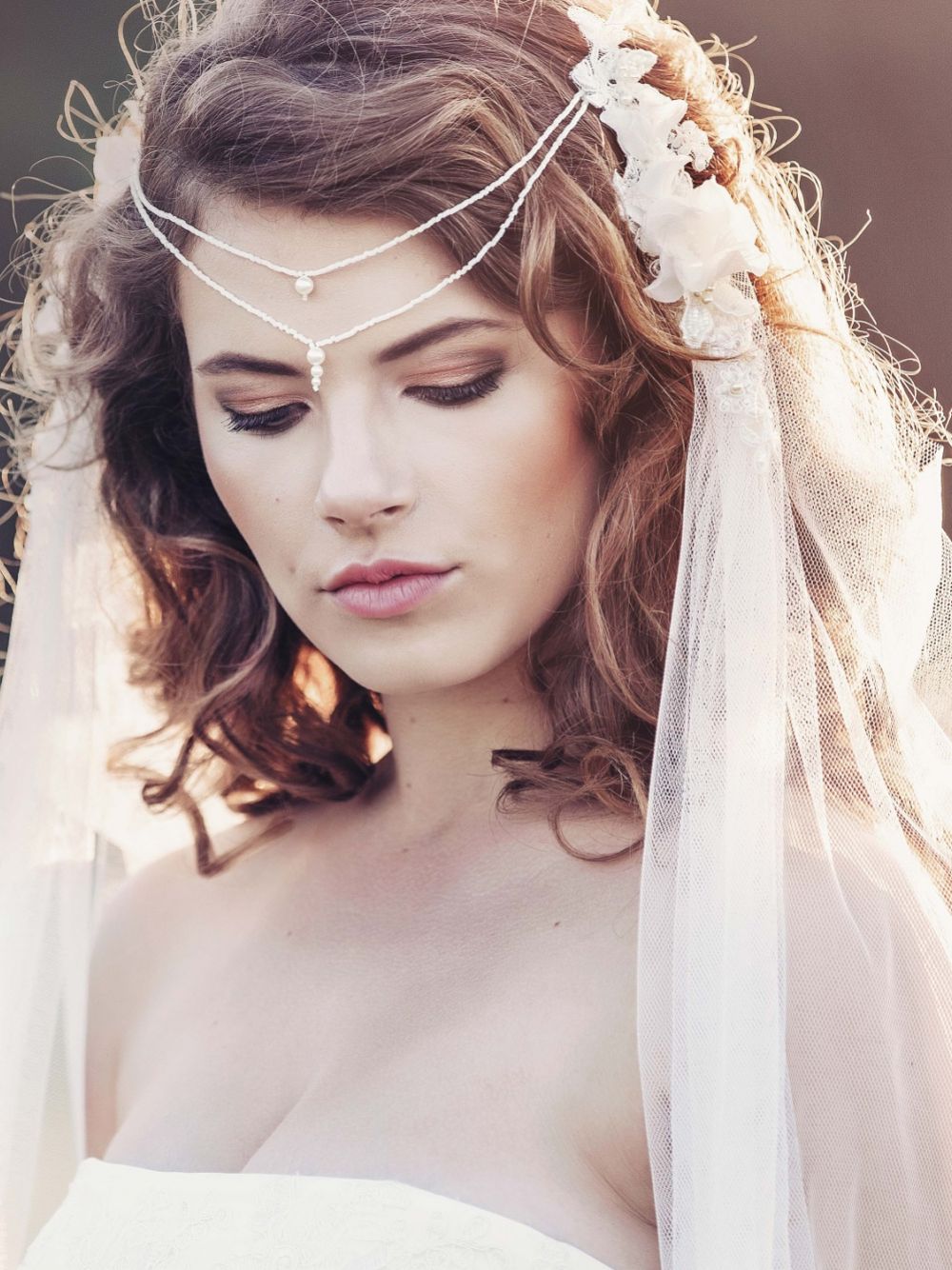 Samarkand Bohemian Inspired Draped Tulle Veil