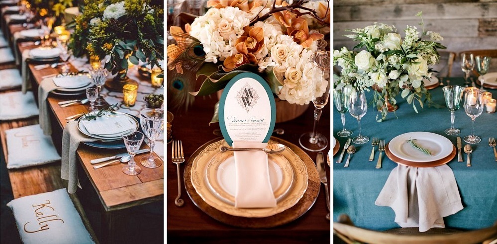 teal-and-copper-wedding-table-ideas