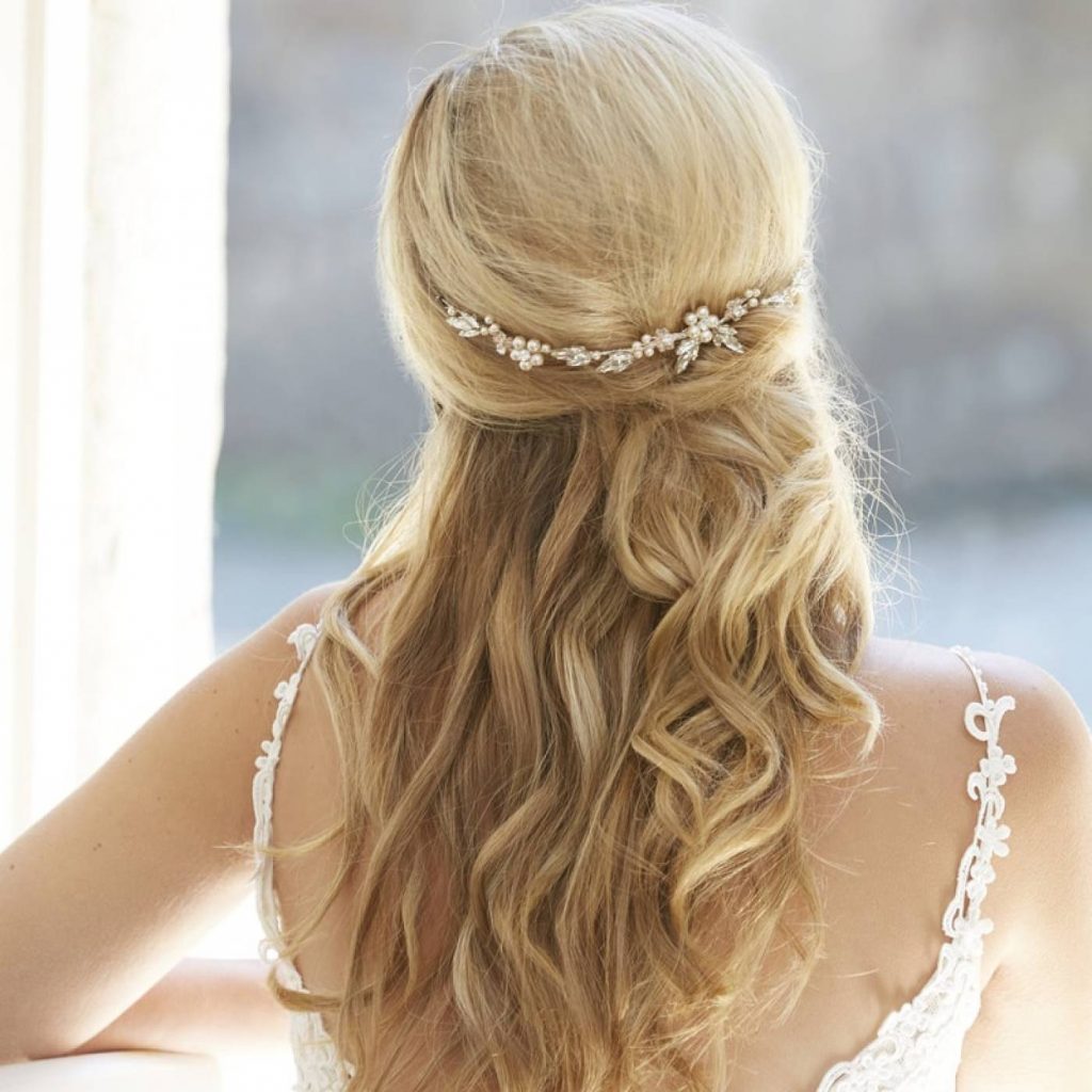 bridal headpiece for hair down