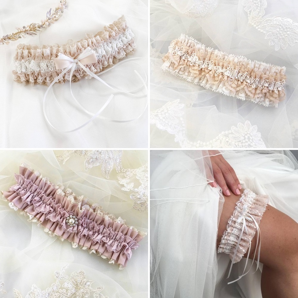 Blush pink Garter - wedding bridal accessories south africa