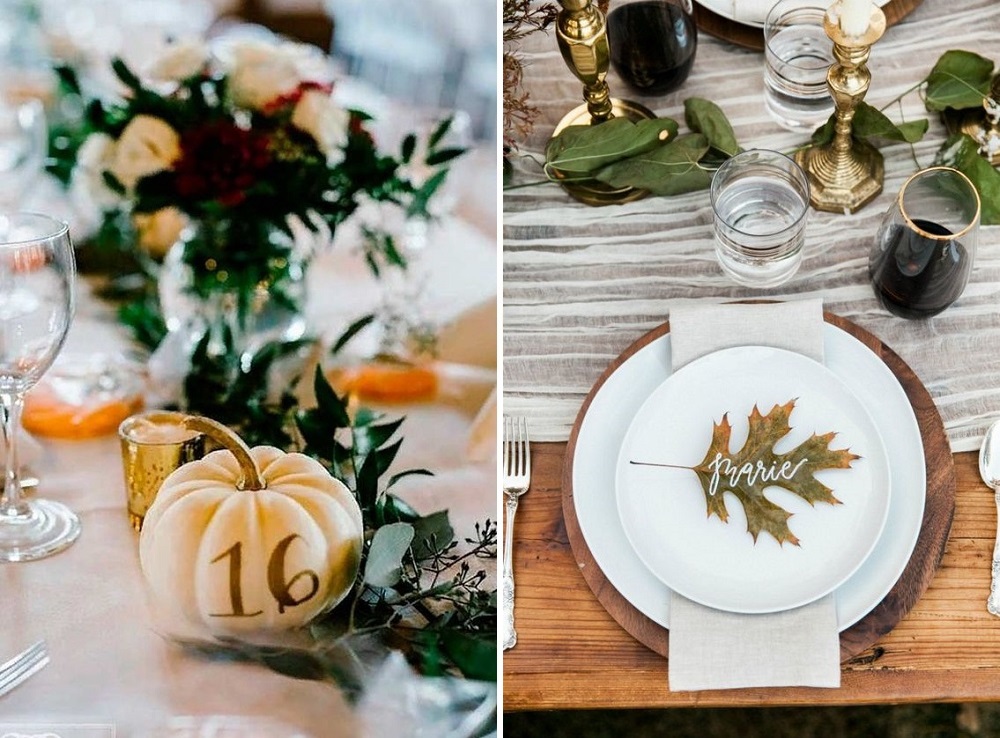 leaf-place-card-and-pumpkin